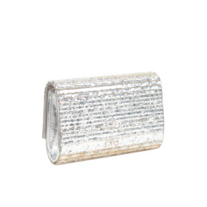 8764063979-01 Party Eagle Clutch Drench Ασημί Τσαντάκι KURT GEIGER