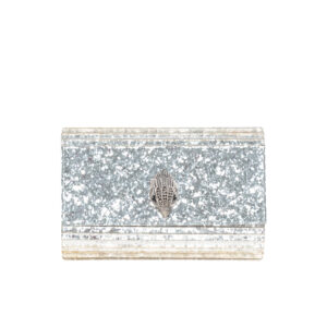 8764063979-03 Party Eagle Clutch Drench Ασημί Τσαντάκι KURT GEIGER
