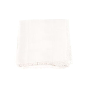 SC03F41E2_360-00 Άσπρη Ζακάρ Εσάρπα Με Logo ELISABETTA FRANCHI