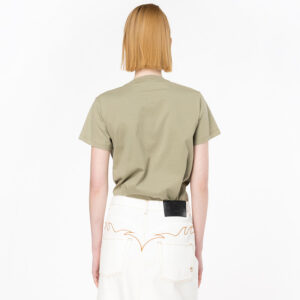 100535A1R7_U84-mdl3 Quentin Χακί T-Shirt Με Love Birds pinko