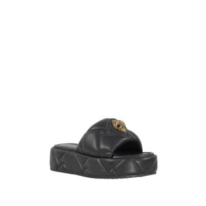 2017800109-01 Kensington Puff Flatform Μαύρη Παντόφλα KURT GEIGER