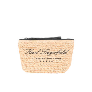 240W3945_106-00 Hotel Karl Beach Pouch Μπεζ Τσαντάκι KARL LAGERFELD