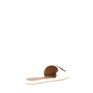 9787941109-02 Eye Flat Sandal Άσπρη Παντόφλα Με Μάτι KURT GEIGER