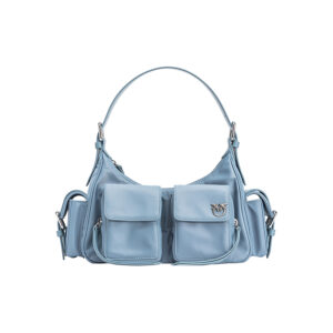 102794A1J4_F1NN-00 Recycled Cargo Bag Γαλάζια Τσάντα pinko