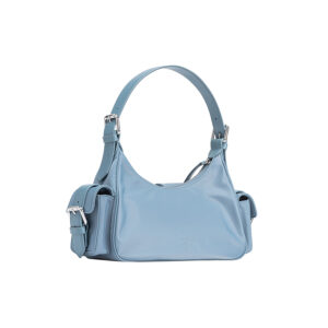 102794A1J4_F1NN-01 Recycled Cargo Bag Γαλάζια Τσάντα pinko