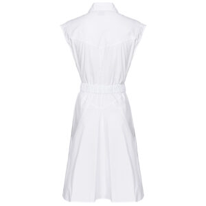 103111A1P4_Z04-01 Anaceta Mini Άσπρο Φόρεμα Με Ζώνη pinko