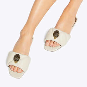 2026641109-mdl1 Kensington Puff Sandal Άσπρη Παντόφλα KURT GEIGER