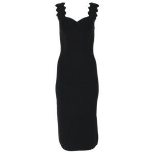 274546_BLK-00 Sharmay Μαύρο Midi Στενό Φόρεμα ted baker