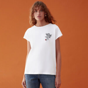 797107102001-mdl1 Solange Άσπρο T-Shirt iBLUES