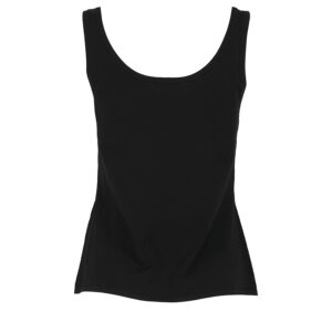 TK20B42E2_110-01 Μαύρο Πλεκτό Τοπ Με Logo ELISABETTA FRANCHI
