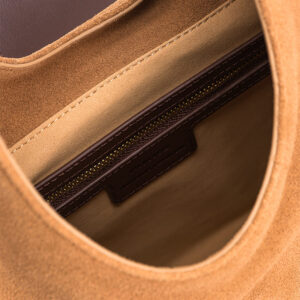 103275A0YG_L17Q-02 Hobo Mini Καφέ Σουέντ Τσάντα pinko