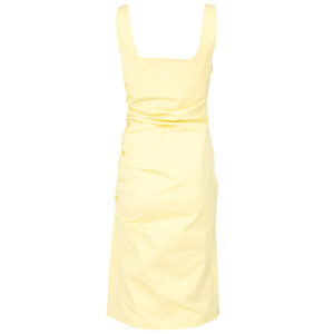 241W1303_220-01 Midi Κίτρινο Τζιν Φόρεμα Σούρα KARL LAGERFELD