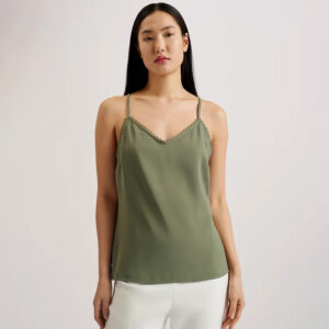 268311_KHK-mdl1 Andreno Χακί Basic Τοπ ted baker