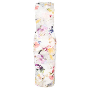 274416_WHT-00 Lilyha Μακρύ Άσπρο Φλοράλ Φόρεμα TED BAKER