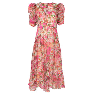 275409_PNK-00 Botani Μακρύ Ροζ Φλοράλ Φόρεμα TED BAKER