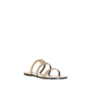 KL87405_GGD-01 Olympia Rhinestone Slide Χρυσό Φλατ Πέδιλο KARL LAGERFELD