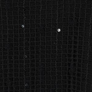 078.10.01.091_BLK-02 Μαύρη Διχτυωτή Μπλούζα Με Στρας forel