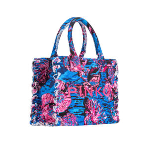 100782A0PZ_EN4-03 Beach Shopping Μπλε Εμπριμέ Τσάντα pinko