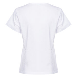 102950A1N8_Z04-01 Turbato Άσπρο T-Shirt Με V pinko