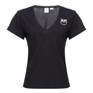102950A1N8_Z99-00 Turbato Μαύρο T-Shirt Με V pinko