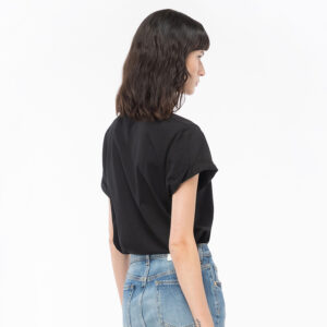 103138A1P7_ZW1-mdl3 Telesto Μαύρο Μακρύ T-Shirt pinko