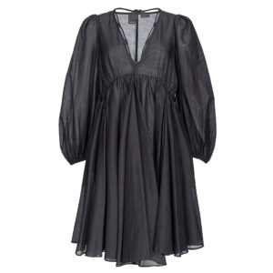 103587A1X2_Z99-00 Beowulf Κοντό Μαύρο Φόρεμα Με V pinko