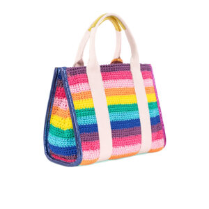 2043169609-01 Crochet Southbank Tote Πολύχρωμη Τσάντα KURT GEIGER