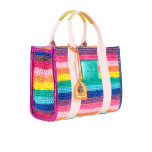 2043169609-02 Crochet Southbank Tote Πολύχρωμη Τσάντα KURT GEIGER