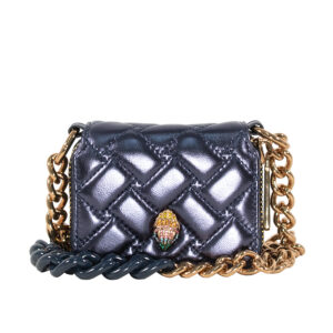 9981081109-00 Long Flap Wallet Chain Μπλε Τσαντάκι KURT GEIGER