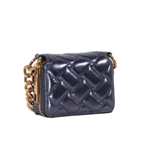9981081109-01 Long Flap Wallet Chain Μπλε Τσαντάκι KURT GEIGER