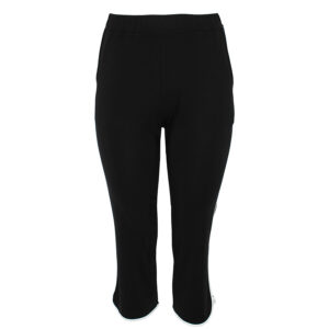 K24-255_BLK-00 Μαύρο Παντελόνι Κάπρι Με Άσπρη Ρίγα DIDONE