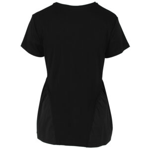 078.10.01.065_BLK-01 Μαύρο T-Shirt Με Βολάν Στα Πλάγια FOREL