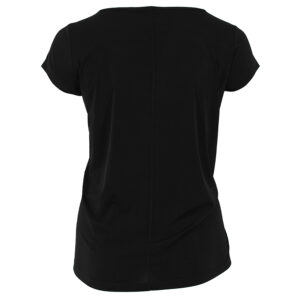 K24-425_BLK-01 Μαύρη Μπλούζα Με Κόμπο DIDONE