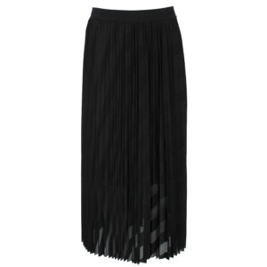 245W1201_999-00 Midi Μαύρη Πλισέ Φούστα KARL LAGERFELD