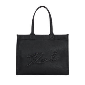 245W3091_999-00 K/Skuare Large Tote Grainy Μαύρη Τσάντα KARL LAGERFELD