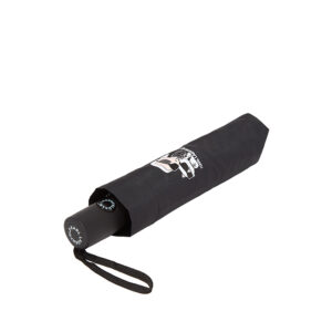 245W3897_999-01 K/Ikonik 2.0 XL Μαύρη Πτυσσόμενη Ομπρέλα KARL LAGERFELD
