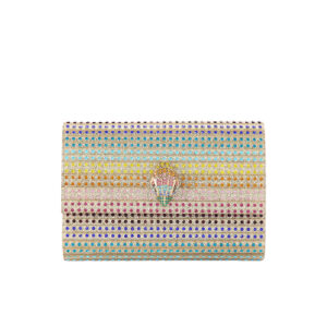 2746669999-00 Party Eagle Clutch Χρυσό Τσαντάκι Με Στρας KURT GEIGER