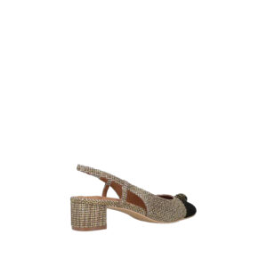 2780043629-02 Sloane Mid Slingback Χρυσό Παπούτσι Με Στρας KURT GEIGER