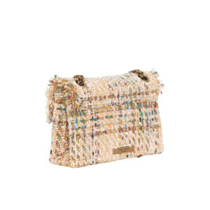 2949743609-01 Tweed Mini Kensington Μπεζ Τσάντα KURT GEIGER
