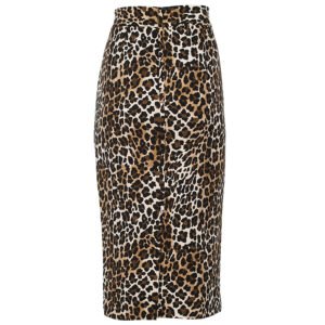 GO06947E2_B85-01 Midi Φούστα Animal Print Με Απλίκα ELISABETTA FRANCHI