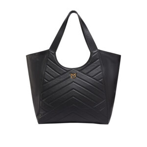 104536A29Y_Z99Q-00 Tote Bag Puzzle Μαύρη Τσάντα pinko