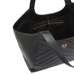 104536A29Y_Z99Q-02 Tote Bag Puzzle Μαύρη Τσάντα pinko