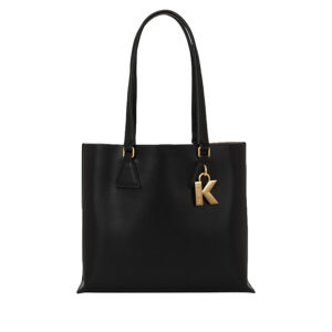 245W3046_999-00 K/Lock Soft Medium Tote Μαύρη Τσάντα KARL LAGERFELD