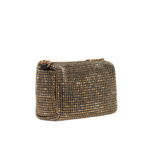 3574961999-01 Party Pouchette Χρυσό Τσαντάκι Με Στρας KURT GEIGER