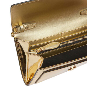 100062A1JD_ZZLU-02 Love One Wallet C Χρυσό Πορτοφόλι Με Στρας pinko