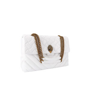 1100510109-02 Kensington XXL Άσπρη Δερμάτινη Τσάντα KURT GEIGER