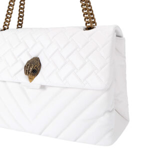 1100510109-03 Kensington XXL Άσπρη Δερμάτινη Τσάντα KURT GEIGER