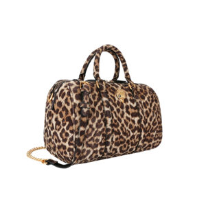2709739289-02 Kensington Boston Καφέ Εμπριμέ Τσάντα KURT GEIGER