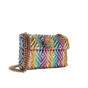3587899979-02 Mini Kensington Bag Πολύχρωμη Πλεκτή Τσάντα KURT GEIGER