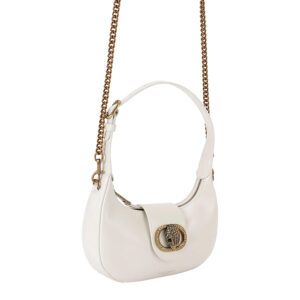 3601141309-02 Small Chelsey Hobo Άσπρη Τσάντα Μισοφέγγαρο KURT GEIGER